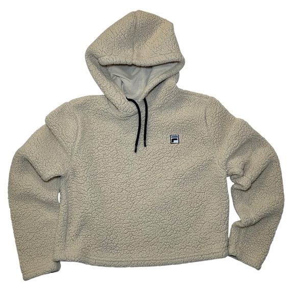 Fila Tops - Fila Crop Top Hooded Fleece Cozy Women's Top Size M